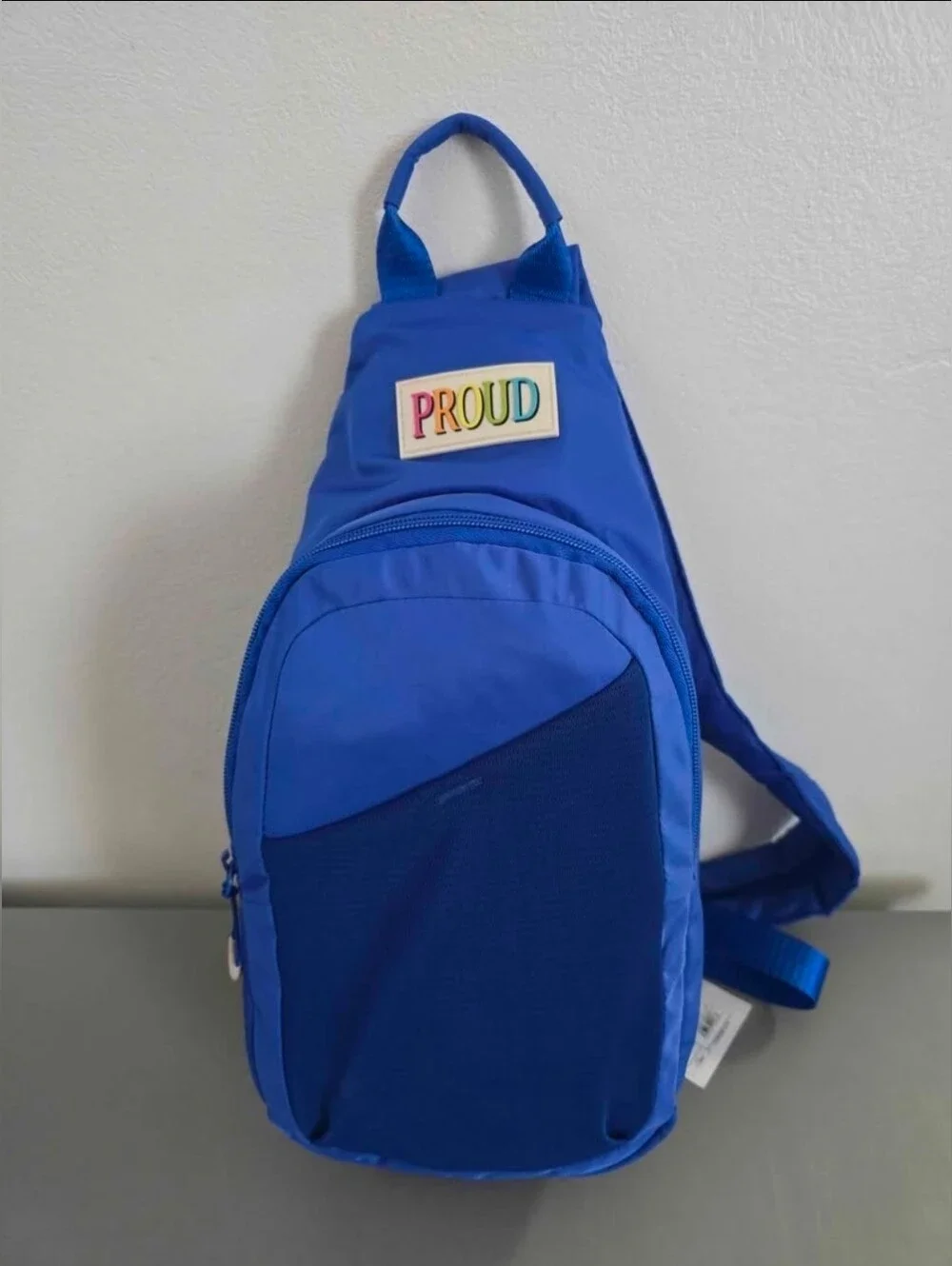 Pride Adult Sling Backpack Crossbody Proud in Blue